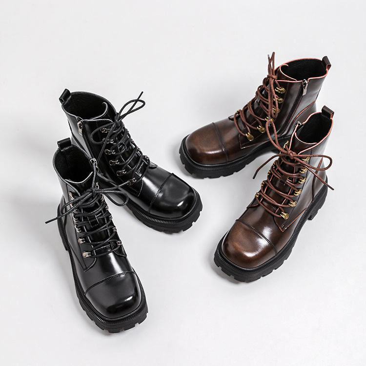 Anfibi E Biker  | Anfibio Nero, Tacco In Gomma 3,5 Cm  Donna Anfibi E Biker Anfibi E Biker