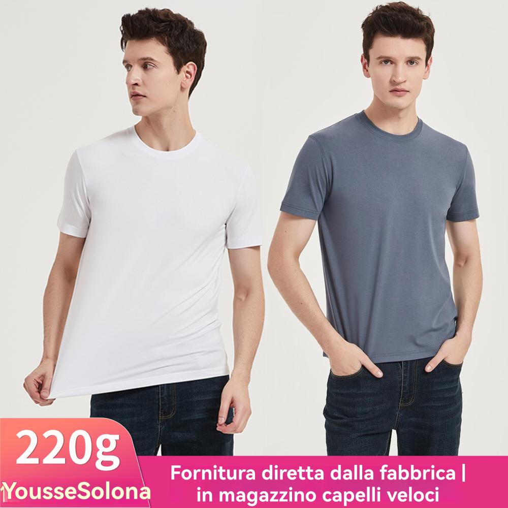 Camicie E T-Shirts  | T-Shirt Girocollo Uomo Bianco Qb24 Abbigliamento Camicie E T-Shirts