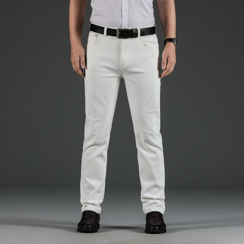 Pantaloni E Jeans  | Jeans Slim-Fit Uomo Bull Bianco Qb24 Abbigliamento Pantaloni E Jeans