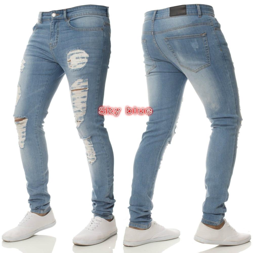 Pantaloni E Jeans  | Jeans Slim-Fit Uomo Used Blu Qb24 Abbigliamento Pantaloni E Jeans