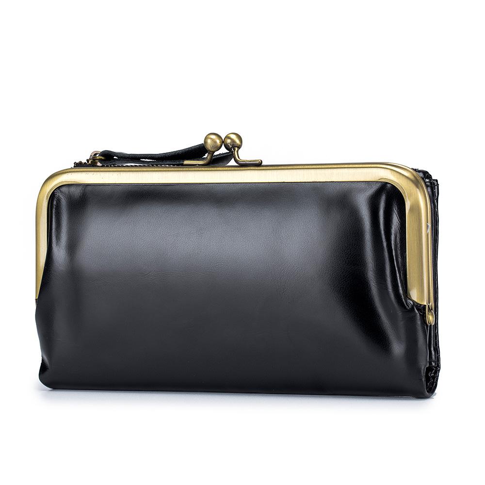 Portafogli  | Portafoglio Nero A Pochette  Donna Accessori Donna